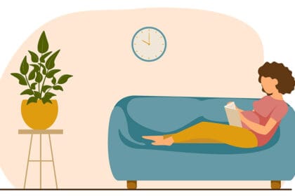 ucenje-trudnica-roditeljstvo-ilustracija