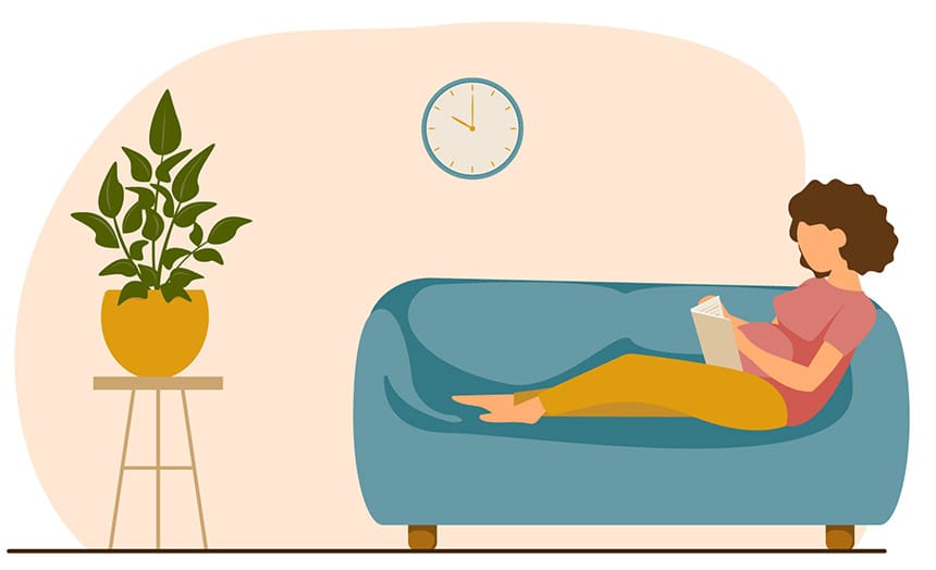 ucenje-trudnica-roditeljstvo-ilustracija