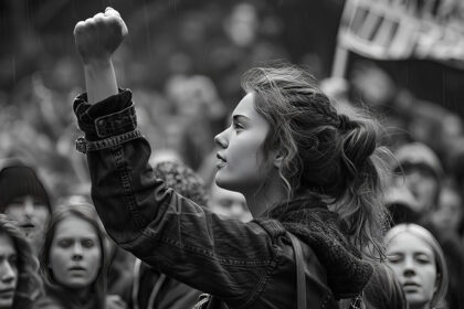 protest-devojka-pesnica