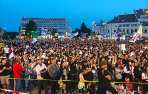 Studentski protest Zadnji voz za Čačak u Čačku.