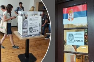 Glasačka kutija na lokalnim izborima u Kosjeriću