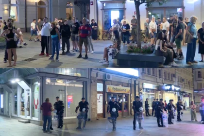 Protest podrške treneru Marku Đusiću u Čačku