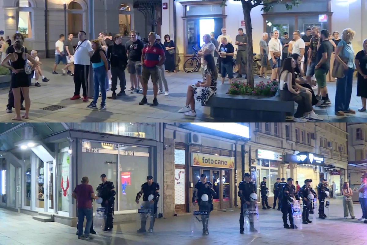 Protest podrške treneru Marku Đusiću u Čačku