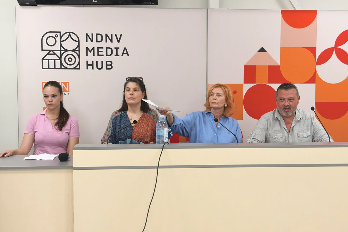 Konferencija za medije povodom dešavanja u Jovinoj gimnaziji u Novom Sadu