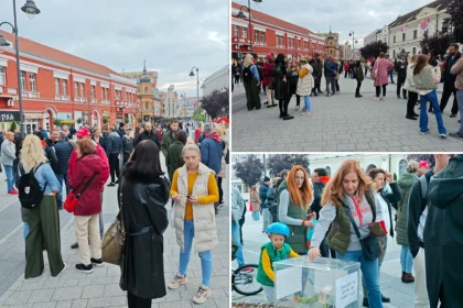 Protest prosvetnih radnika u Čačku