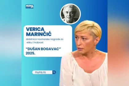 Verici Marinčić pripala novinarska nagrada „Dušan Bogavac“