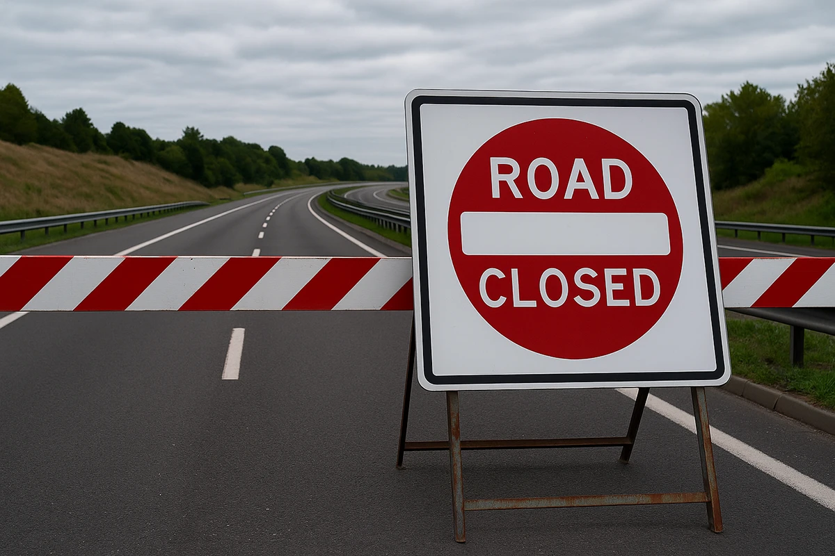 Znak da je put zatvoren