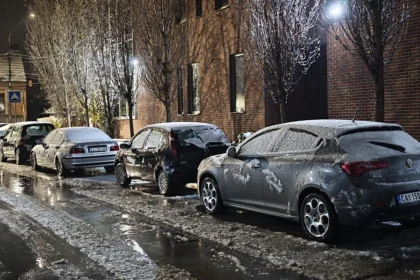 Prvi sneg u Čačku 2025