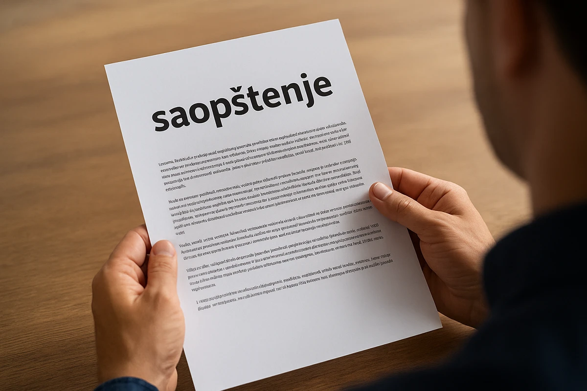 Ilustracija saopštenja