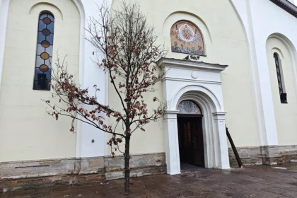 Badnjak u crkvi u Čačku