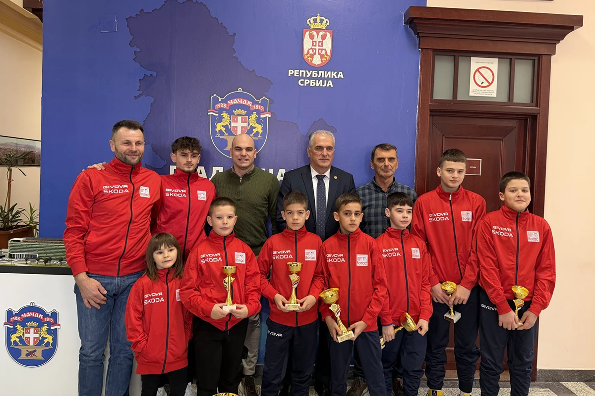 Prijem u Gradskoj kući u Čačku upriličen je za članove Biciklističkog kluba „Borac“