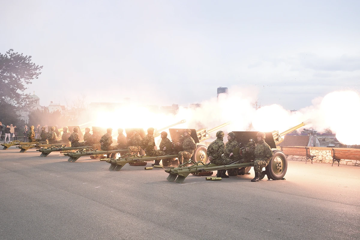 Počasna artiljerijska paljba povodom Dana državnosti