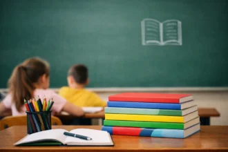 Udžbenici na stolu