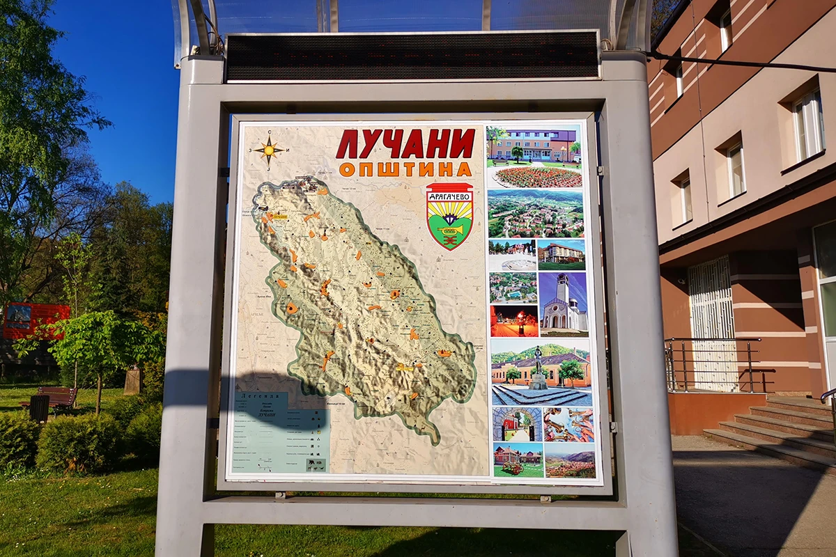Oština Lučani info tabla