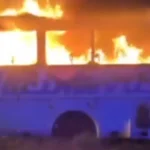 Zapaljen autobus prevoznika Jaćimovića