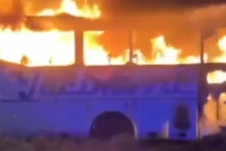 Zapaljen autobus prevoznika Jaćimovića