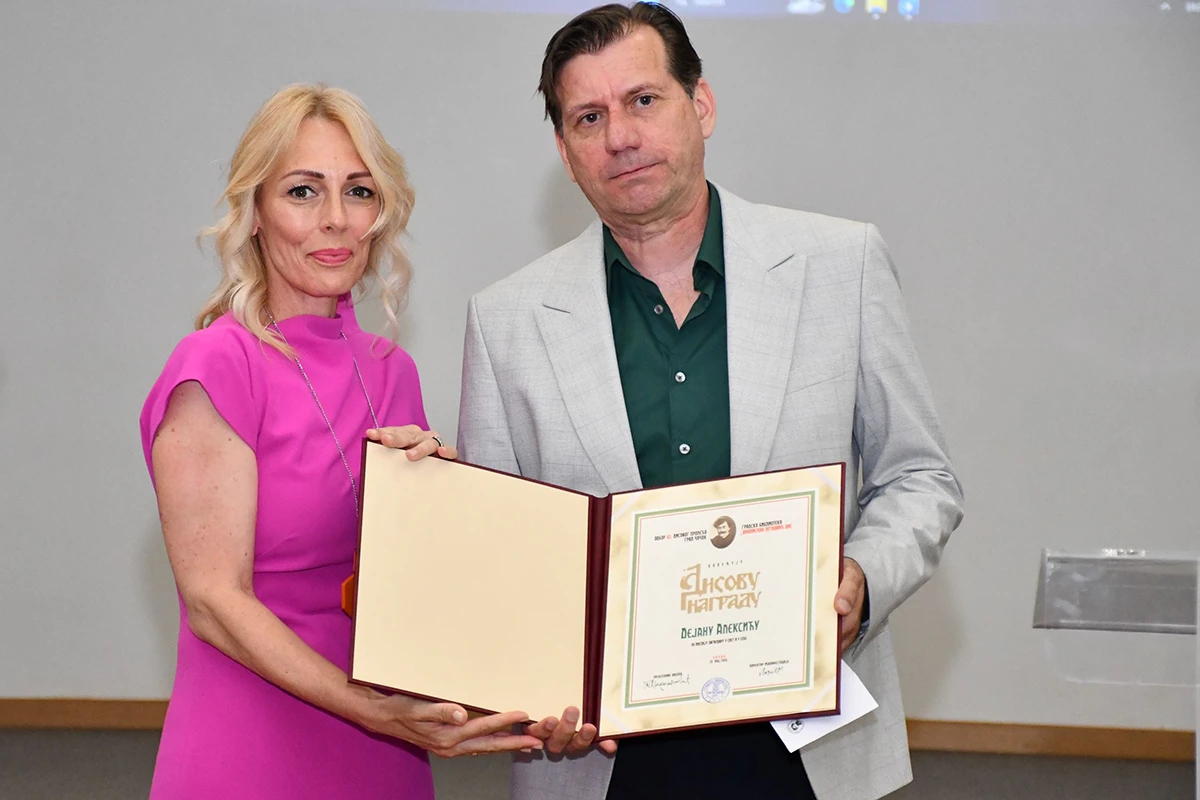 Dobitnik Disove nagrade Dejan Aleksić