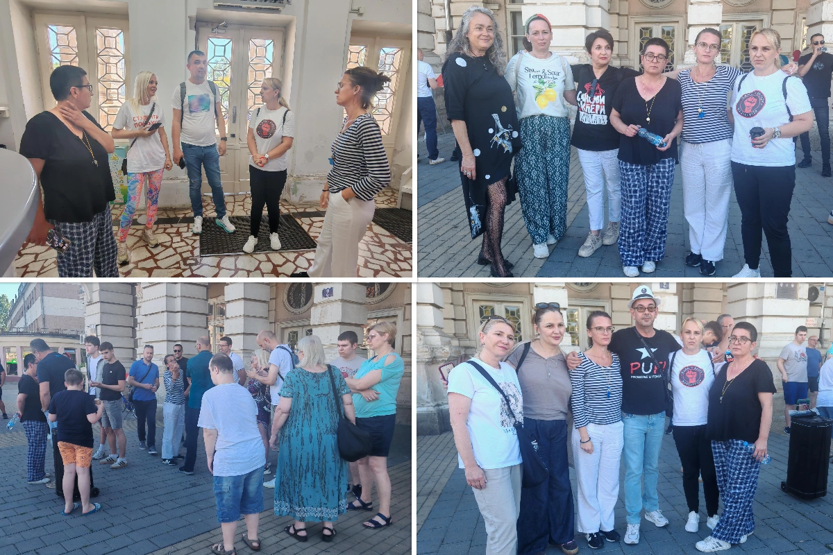 • N2 portal Protest podrške ispred Opštine Bečej