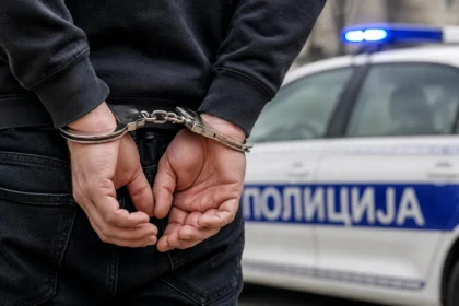 Muškarac sa lisicama na rukama