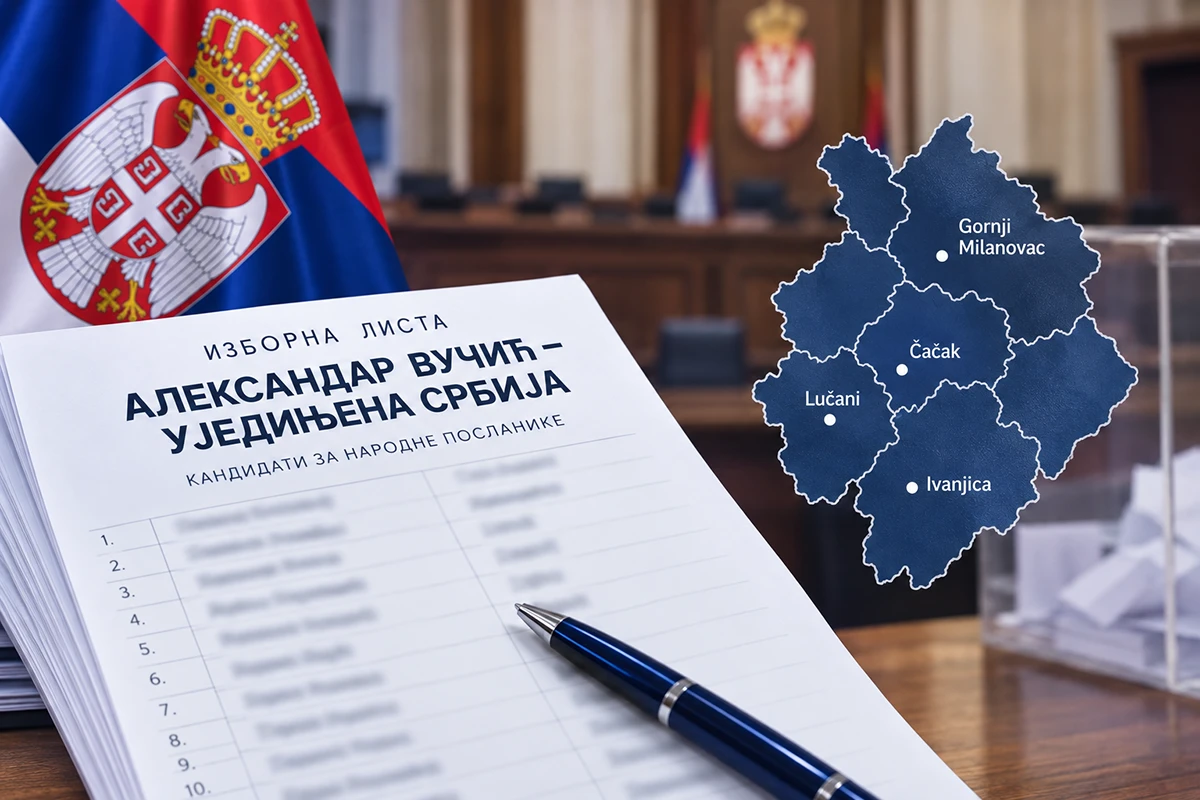 Šest kandidata sa prebivalištem u Moravičkom okrugu na listi „Aleksandar Vučić – Ujedinjena Srbija“
