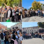 Protest ispred Gimnazije Čačku