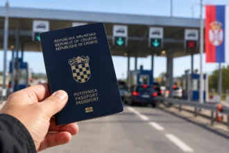 Hrvatski pasoš u ruci
