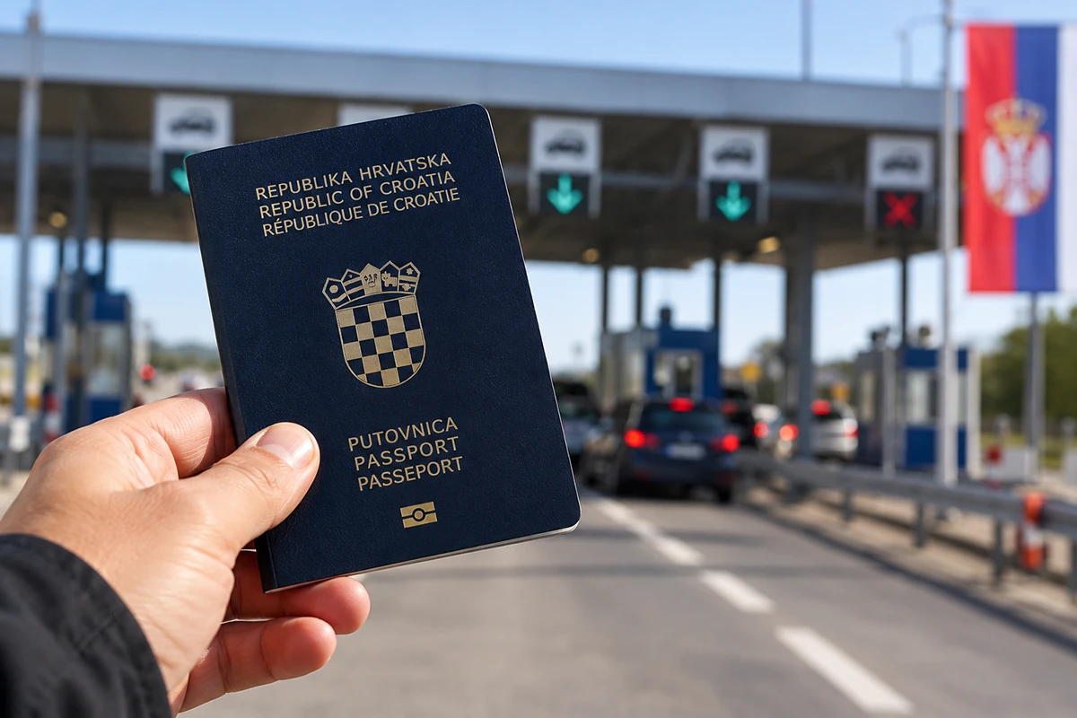 Hrvatski pasoš u ruci