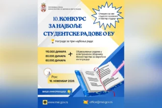 Raspisan 10. konkurs za izbor najboljih studentskih radova o EU