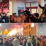 Veliki broj građana okupio se večeras u centru Čačka kako bi proslavio pobedu Studentske liste