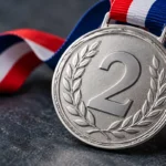 srebrna medalja za drugo mesto