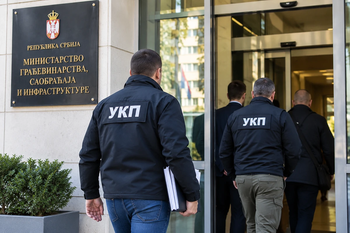 • N2 portal Pripadnici UKP ulaze u Ministarstvo građevinarstva